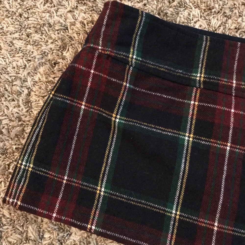 Vintage Y2K Abercrombie and Fitch wool blend plaid mini skirt - Picture 4 of 10